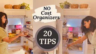 20 TIPS for SMALL INDIAN FRIDGE ORGANIZATION  How to store vegetables  NO COST Fridge Oganizers [upl. by Dnalloh]