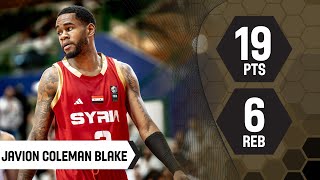 Javion Coleman Blake 19 PTS  Top Performer  UAE vs SYR  FIBA Asia Cup 2025 Qualifiers [upl. by Poppy]