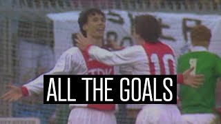 ALL THE GOALS  Marco van Basten  Ajax Legend’s goals in 20 minutes [upl. by Htabmas]