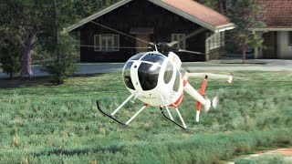 MSFS  Autorotation Test  MD 500 helicopter  Mulrtliple Tries [upl. by Vinni963]