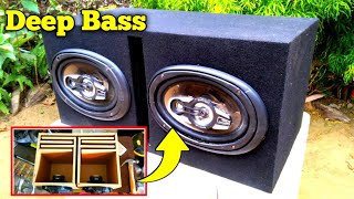 DIY Car Audio Powerful speaker Subwoofer  How To Make a Dual Subwoofer Box  Deep Bass Subwoofer [upl. by Ria809]