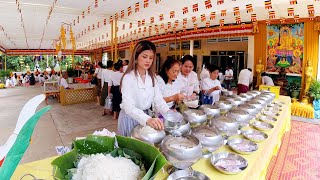 Pchum Ben 2024 Ben 1 at Wat Langka Pagoda Phnom Penh City Cambodian Food Desserts amp More [upl. by Lledyr]