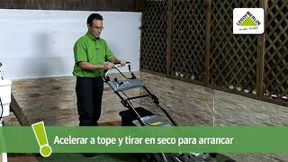 Cómo utilizar un cortacésped  LEROY MERLIN [upl. by Subir]