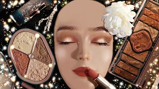 ASMR Festive Glam Makeup on Mannequin [upl. by Bathesda109]