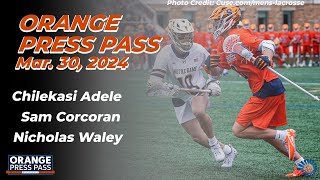 Orange Press Pass  Notre Dame Mens Lacrosse  March 30th 2024 [upl. by Portwine]