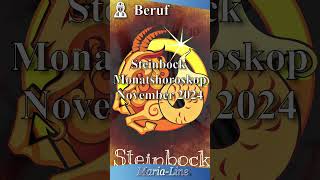 Steinbock BERUF 👷‍♀️ Horoskop November 2024 [upl. by Elora]