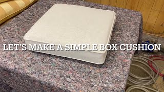 How to make a simple square box cushion cover with piping and hidden zip [upl. by Hume]