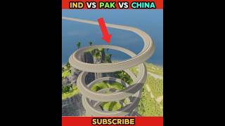 IND vs Pak😡 vs China unbelievable train challenge accepted shorts beamngdrive BeamngShorts [upl. by Teria]