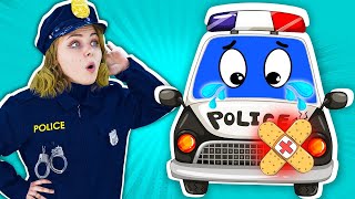 Boo Boo Car Song  Driver Needs Help Policeman vs Wolf more Nursery Rhymes amp Kids Songs [upl. by Richie]