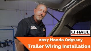 2017 Honda Odyssey Trailer Wiring Installation [upl. by Shawn75]