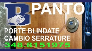 Panto porte blindate – serratura a cilindro europeo serratura europea anti chiave bulgara [upl. by Krissy]