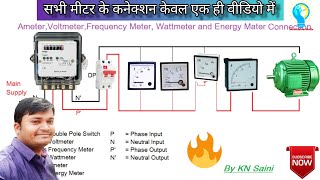 Electrical measuring instruments  Ammeter Voltmeter Frequency meter wattmeter Energymeter All [upl. by Eiramik795]