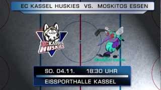 Spielankündigung EC Kassel Huskies vs Moskitos Essen [upl. by Jereld672]