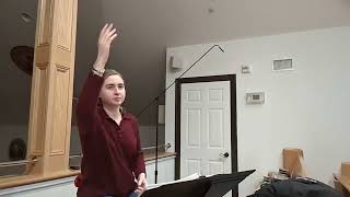 English Choir Rehearsal 21 Antiphonal Hosanna [upl. by Houser]