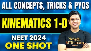 Kinematics 1D In One Shot  All Concepts Tricks And PYQs  NEET 2024 Physics  Restart Series [upl. by Asnarepse56]