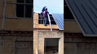 Installation process of foam warm color steel tile roof [upl. by Stultz530]