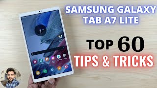 Samsung Galaxy Tab A7 Lite  Top 60 Tips amp Tricks [upl. by Nodlew]