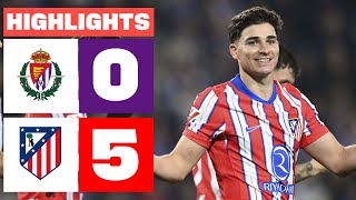 REAL VALLADOLID CF 0  5 ATLÉTICO DE MADRID I RESUMEN LALIGA EA SPORTS [upl. by Friend18]