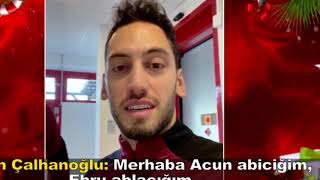 Hakan Çalhanoğlu milli futbolcu milan oyuncusu oses türkiye yılbaşı özel 2021 [upl. by Meenen]