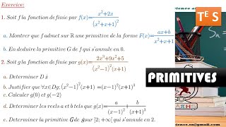 TS2MATHS Exo de PRIMITIVES 🔥🔥🔥 [upl. by Xena750]