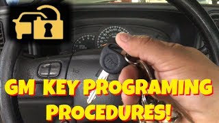 HOW TO PROGRAM A GMCHEVY CODEDANTI THEFT KEY FOR FREE SAVE MONEY [upl. by Cirilo]