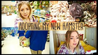 ADOPTING MY NEW HAMSTER  Petsmart Vlog [upl. by Naitsirt]