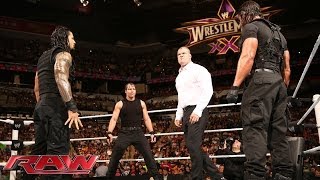 The Shield Triple Power Bombs Kane Raw March 17 2014 [upl. by Woodhouse]