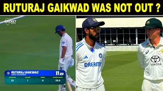 RUTURAJ GAIKWAD WAS NOT OUT   BIASNESS BY UMPIRE TOWARDS AUS  RUTURAJ SCORED 20 RUNS IN 4 INNINGS [upl. by Mcnully]