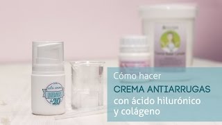 Hacer crema antiarrugas con hialurónico y colágeno [upl. by Denton]