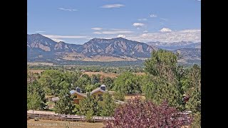 Boulder Colorado Flatirons view from Louisville 11142024 [upl. by Nylyahs]