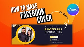 How to design a Facebook Cover Page on Canva  Facebook Banner Canva Tutorial [upl. by Laks298]