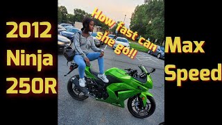 2012 Ninja 250R Top Speed [upl. by Adnalra]