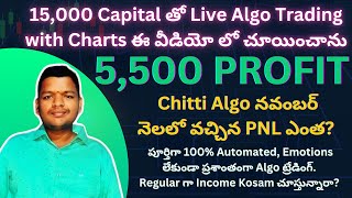 Option Buying Scaping 15000 Capital తో Live Algo Trading with Charts ఈ వీడియో లో చూయించాను [upl. by Adaynek]