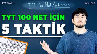 TYT NET ARTIRMA TAKTİKLERİ DERECE YAPTIRAN 5 TAKTİK [upl. by Hoxie]