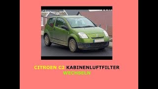 Wie wechseln Innenraumfilter auf auto Citroen C2 [upl. by Iadrahs558]