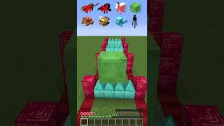 Spike Fence vs Different Mobs minecraft shorts challenge [upl. by Pembrook]