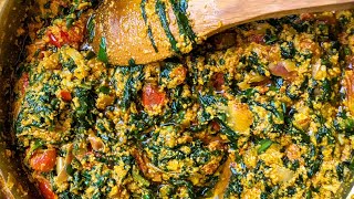 Ghanas Famous Palava Saucekontomire stew recipe  Delicious and healthy Sauce [upl. by Charis]