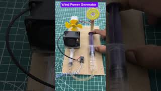 Wind Power Generator Working System • Dc Motor shorts windpower [upl. by Yhtnomit]