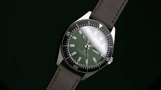 New Timex Waterbury Dive Automatic 40mm Leather Strap Watch  TW2V24700 timex [upl. by Havard]