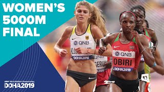 Womens 5000m Final  World Athletics Championships Doha 2019 [upl. by Atnas659]