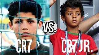 Cristiano Ronaldo VS Cristiano Ronaldo Jr  WER IST BESSER [upl. by Ihsorih]