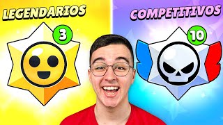 APERTURA de 10 DROPS COMPETITIVOS y 3 LEGENDARIOS 😱🌟 Brawl Stars [upl. by Gabie]