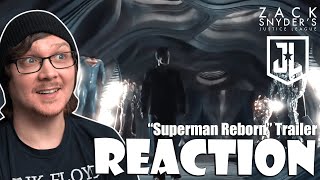 SNYDER CUT  quotSuperman Rebornquot Trailer Reaction Zack Snyders Justice League [upl. by Vachel420]