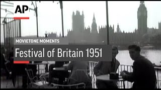 Festival of Britain Closes  1951  Movietone Moment  30 September 16 [upl. by Ahsit]