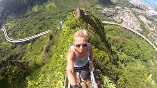 Stairway to Heaven Haiku Stairs  Oahu GoPromov [upl. by Ethelinda713]