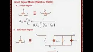 Analog CMOS VLSI Lecture One 12 Small Signal Model A [upl. by Elmajian]