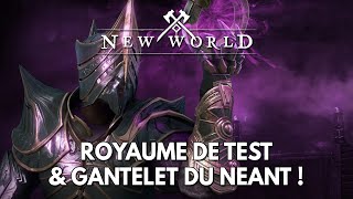 New World Infos FR  Royaume de Test amp Gantelet du Néant [upl. by Ilka]