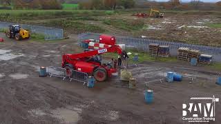 CPCS A14 Rough Terrain Masted Forklift amp A17e Telehandler Suspended Loads Training [upl. by Gaiser582]