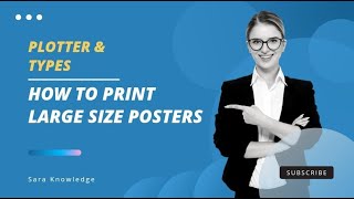 Plotter  Types of plotter  Drum plotter  Flatbed plotter  How to print posters and banners [upl. by Eisned]