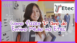 Como entrar direto no 2º ANO DO ENSINO MÉDIO NA ETEC pelas vagas remanescentes ATUALIZADO 🙌 [upl. by Yelahc]